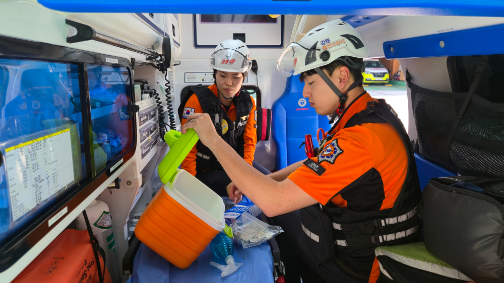 25.6.9.홍천소방서, 폭염 속 온열질환자 매년 증가…폭염 대응·예방 활동 본격 추진1.jpg