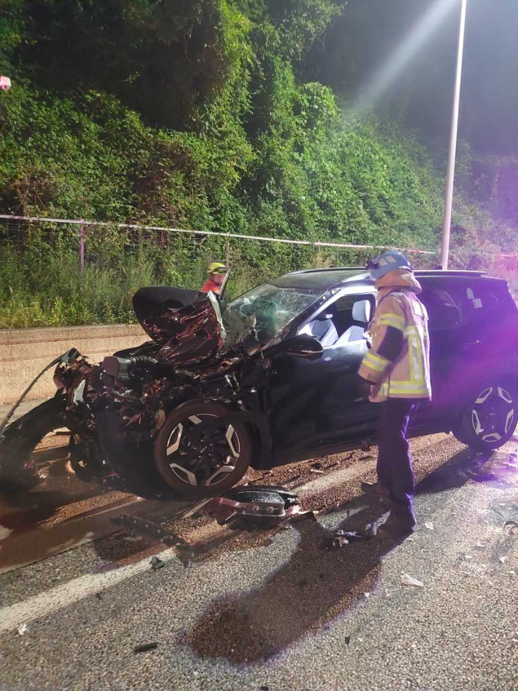 (0114)강릉 왕산면 영동고속도로 강릉휴게소 전 교통사고.jpg