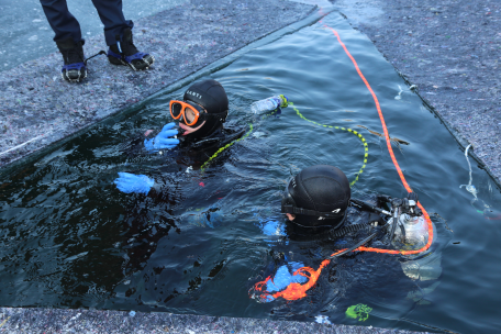 아이스다이빙 훈련