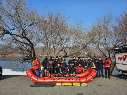 춘천소방서, 해빙기 훈련 실시!