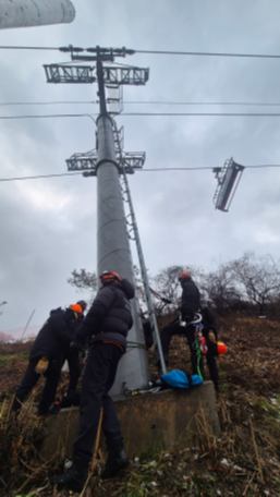춘천, 스키장 리프트 안전사고 발생 대비 훈련 실시