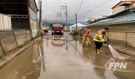 철원소방서, 이길리 복구현장에 소방력 총동원