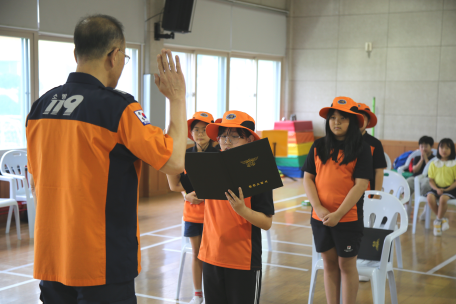 철원소방서, 용정초등학교 119청소년단 발대식 개최