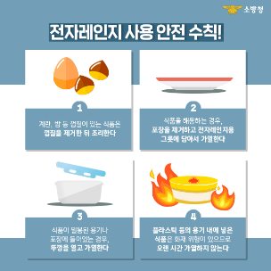 ﻿주방용 전자레인지 안전수칙