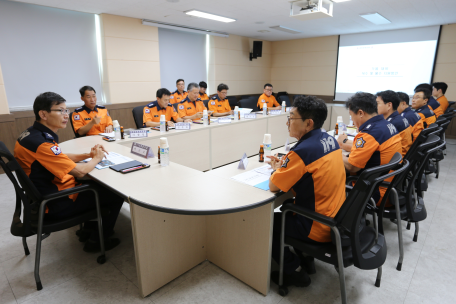 박근오 소방청 119대응국장, 강릉소방서 방문