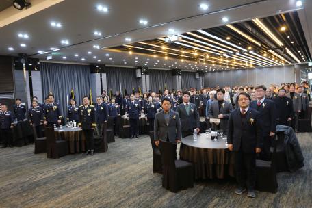 강릉소방서, 의용소방대 남·여 연합회장 이·취임식 개최