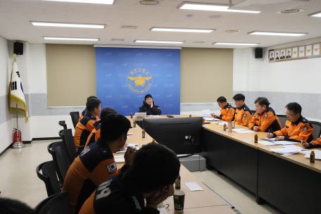 2025년도 화천소방서 주요업무 추진 보고 회의 개최
