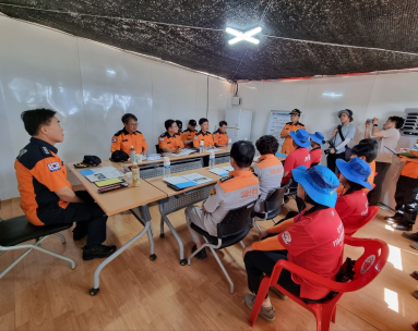 소방청장 경포해변 방문, 119시민수상구조대 격려