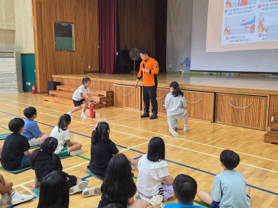 비봉초등학교 전교생 대상 소방안전교육